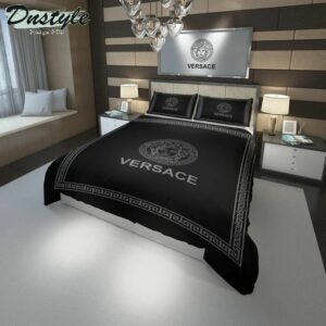 England Versace Logo Brand Bedding Set Luxury Bedroom Home Decor Bedspread