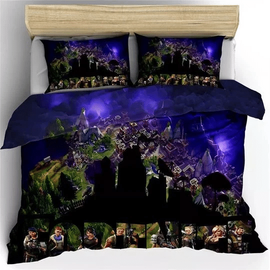 Fortnite Team Logo Brand Bedding Set Bedspread Home Decor Luxury Bedroom