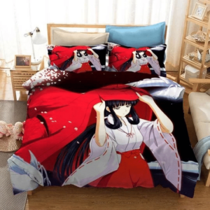 Inuyasha Logo Brand Bedding Set Bedspread Home Decor Luxury Bedroom