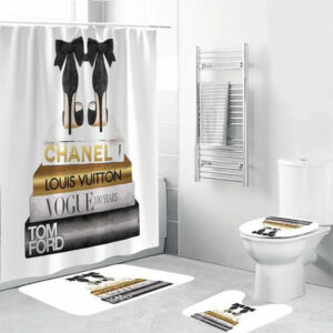 Chanel Louis Vuitton Bathroom Set Luxury Fashion Brand Hypebeast Bath Mat Home Decor