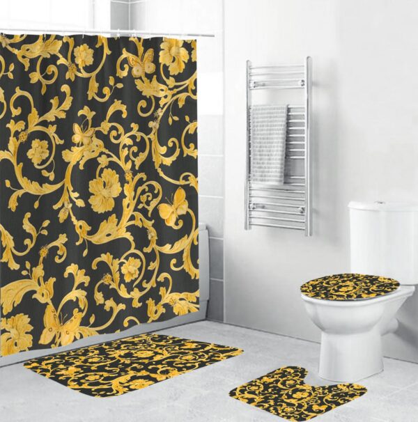 Gianni Versace Bathroom Set Home Decor Bath Mat Luxury Fashion Brand Hypebeast