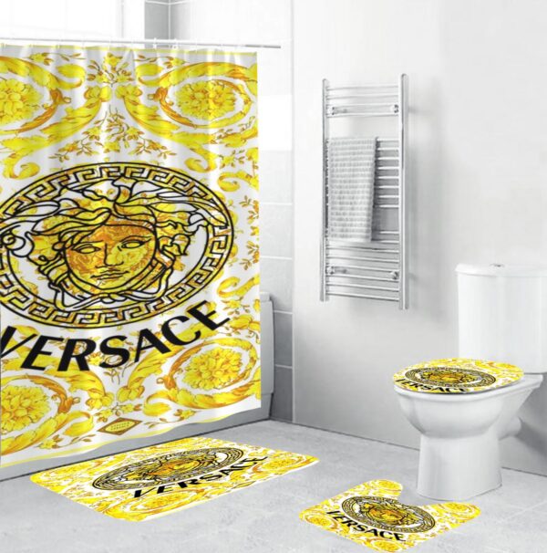 Gianni Versace Medusa Bathroom Set Luxury Fashion Brand Hypebeast Home Decor Bath Mat