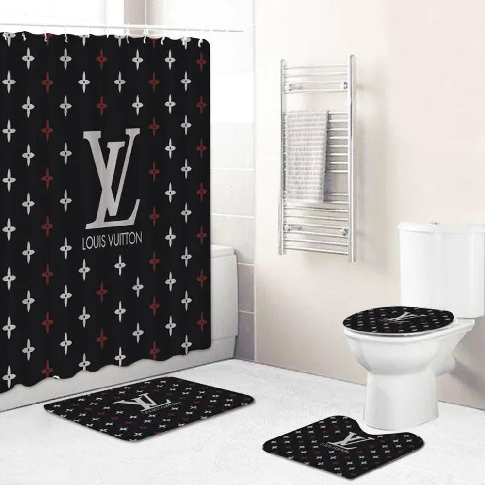 Louis Vuitton Lv Bathroom Set Home Decor Hypebeast Luxury Fashion Brand Bath Mat