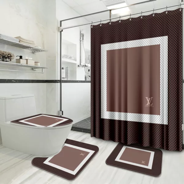 Louis Vuitton New Bathroom Set Bath Mat Home Decor Hypebeast Luxury Fashion Brand