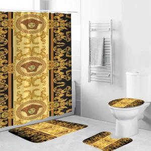 Versace Royal All Signature Details Bathroom Set Home Decor Luxury Fashion Brand Bath Mat Hypebeast