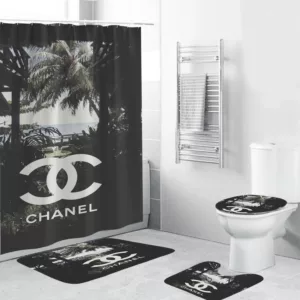 Chanelin Hawaii Scence Bathroom Set Hypebeast Luxury Fashion Brand Bath Mat Home Decor