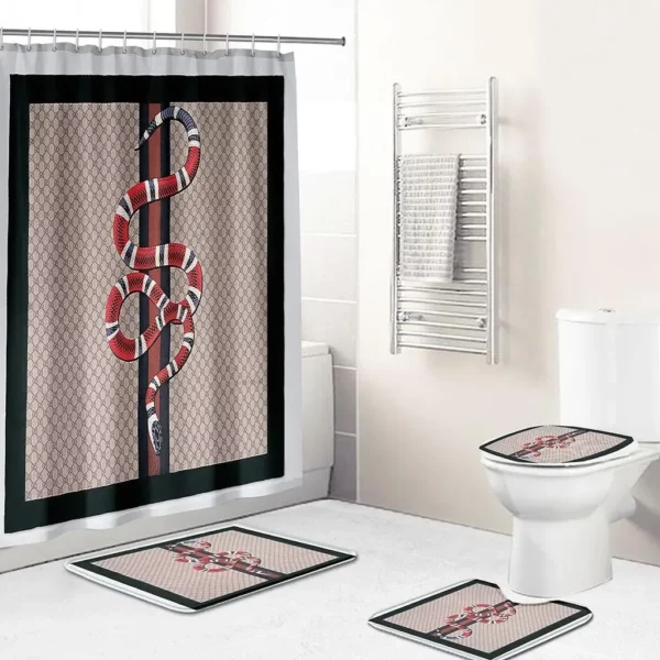 Gucci Bathroom Set Home Decor Hypebeast Bath Mat Luxury Fashion Brand