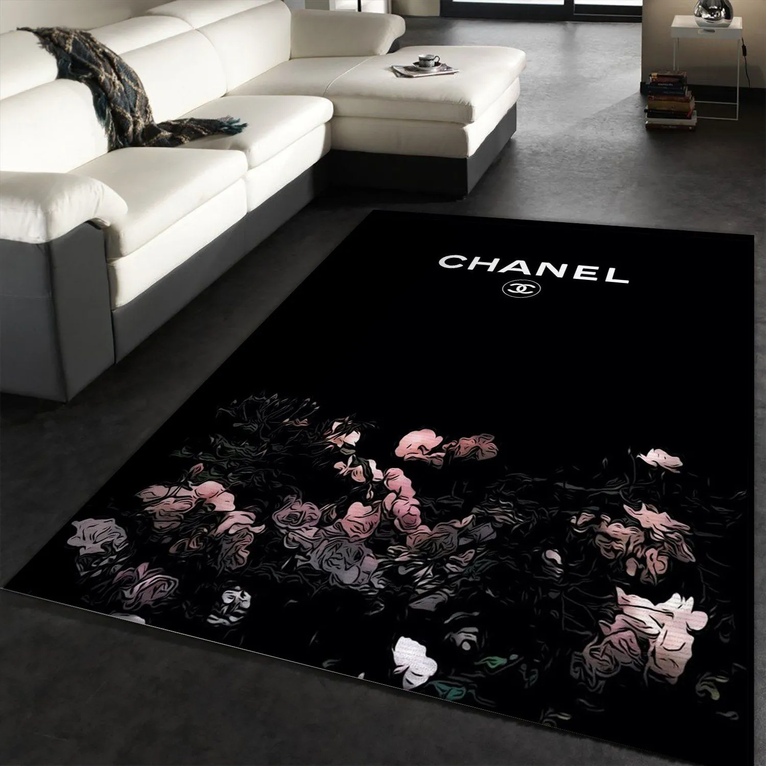 Chanel Rectangle Rug Area Carpet Fashion Brand Home Decor Luxury Door Mat