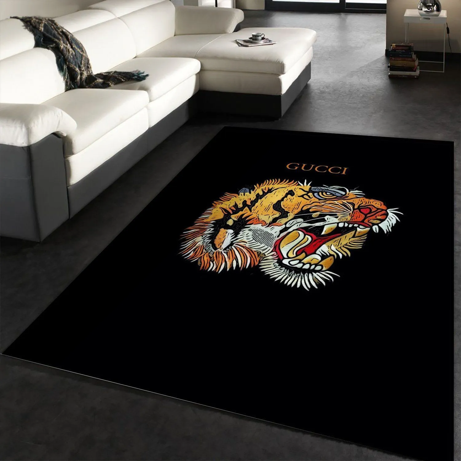 Gucci tiger Rectangle Rug Luxury Home Decor Fashion Brand Area Carpet Door Mat