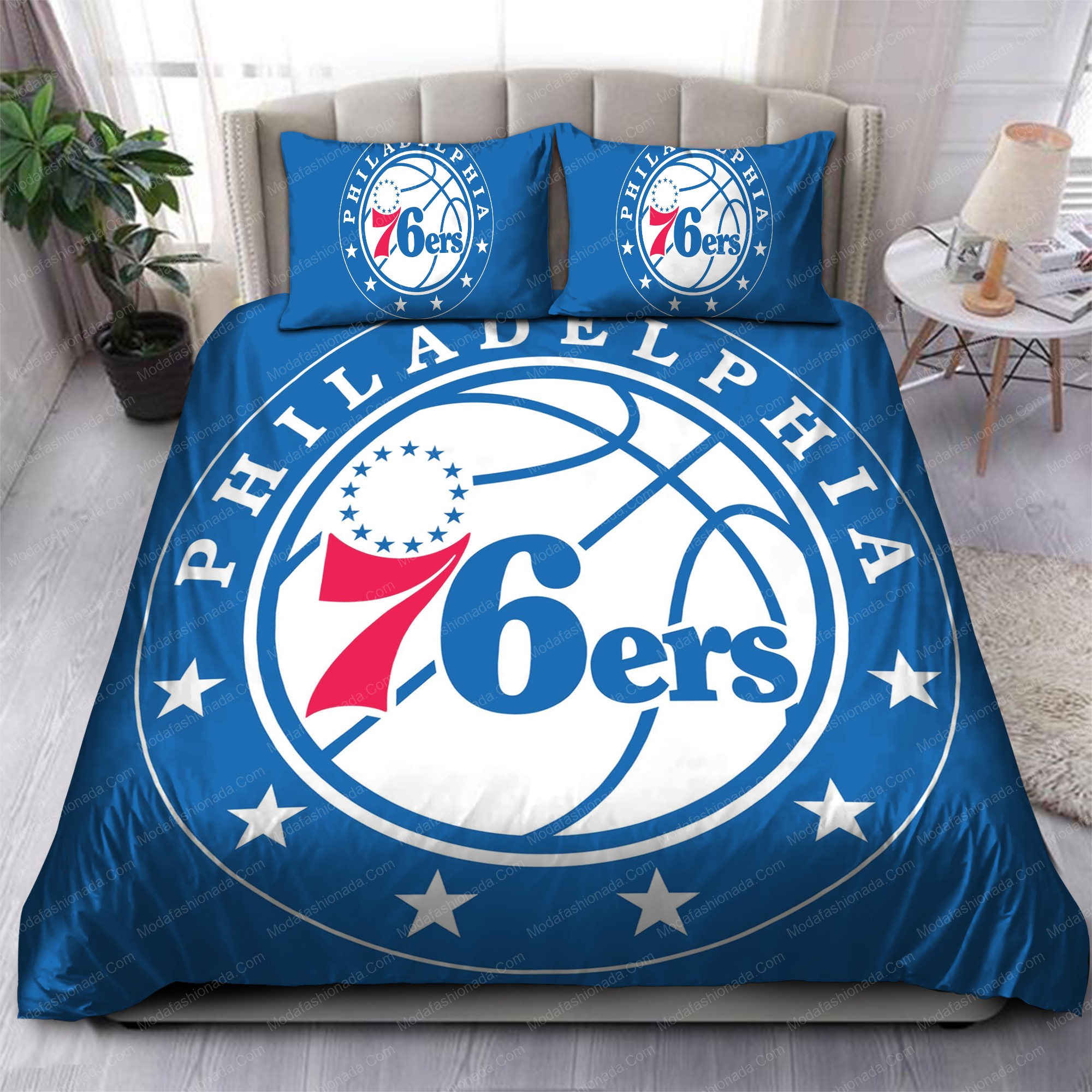 Philadelphia 76Ers Nba 108 Logo Type 1127 Bedding Sets Sporty Bedroom Home Decor