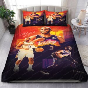 Chris Paul Phoenix Suns Nba 77 Logo Type 1156 Bedding Sets Sporty Bedroom Home Decor