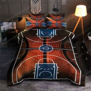 Basketball Court Sport 26 Logo Type 1245 Bedding Sets Sporty Bedroom Home Decor