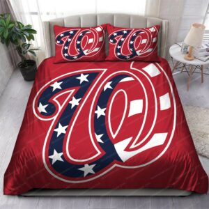 Washington Nationals Mlb 188 Logo Type 1282 Bedding Sets Sporty Bedroom Home Decor