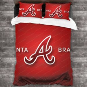 Atlanta Braves Baseball Sport 9 Logo Type 1472 Bedding Sets Sporty Bedroom Home Decor