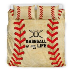 Baseball Is My Life Sport 9 Logo Type 1609 Bedding Sets Sporty Bedroom Home Decor