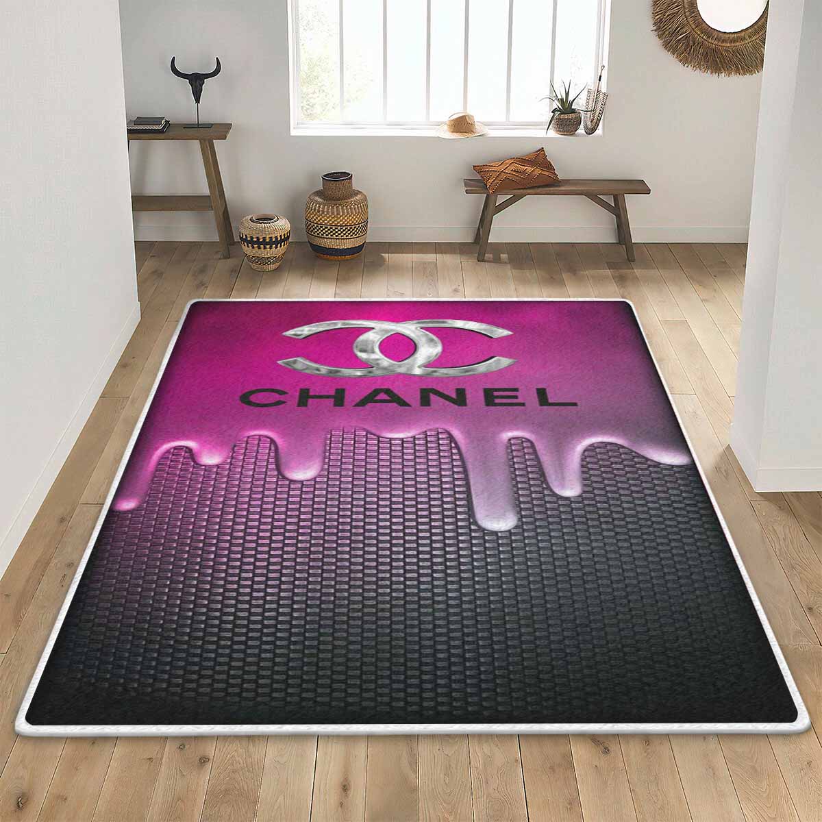 Chanel Luxury Fashion Brand Rug Door Mat Area Carpet Home Decor