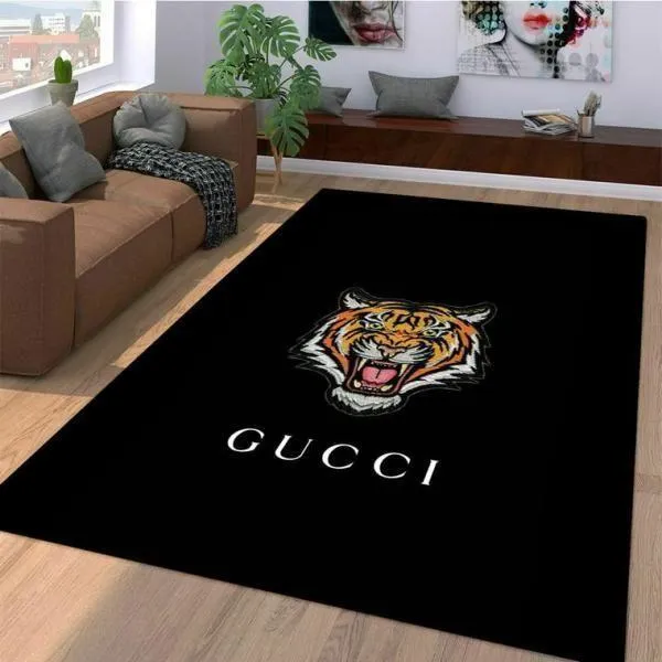 Gucci Tiger Luxury Fashion Brand Rug Area Carpet Home Decor Door Mat