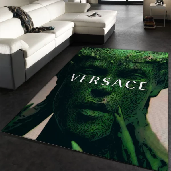 Versace Medusahead Luxury Fashion Brand Rug Home Decor Area Carpet Door Mat