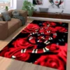 Gucci Snake Rose Mat Luxury Fashion Brand Rug Door Mat Area Carpet Home Decor