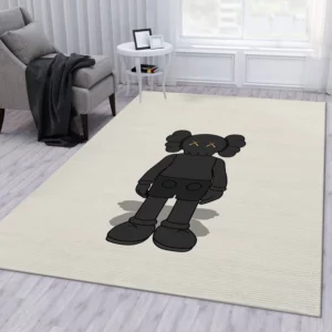 Kaws Standing Black Luxury Fashion Brand Rug Door Mat Home Decor Area Carpet