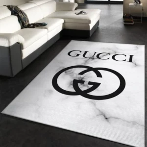 Gucci White Mat Luxury Fashion Brand Rug Home Decor Door Mat Area Carpet