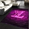 Louis Vuitton Neon S Luxury Fashion Brand Rug Home Decor Door Mat Area Carpet