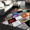 Sneaker Box Luxury Fashion Brand Rug Area Carpet Home Decor Door Mat