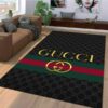 Gold Gucci Area Luxury Fashion Brand Rug Home Decor Door Mat Area Carpet