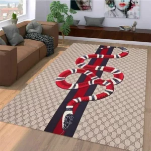 Gucci Snake Mat Luxury Fashion Brand Rug Door Mat Home Decor Area Carpet