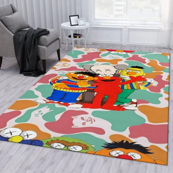 Kaws Jvrrr Style Luxury Fashion Brand Rug Door Mat Home Decor Area Carpet