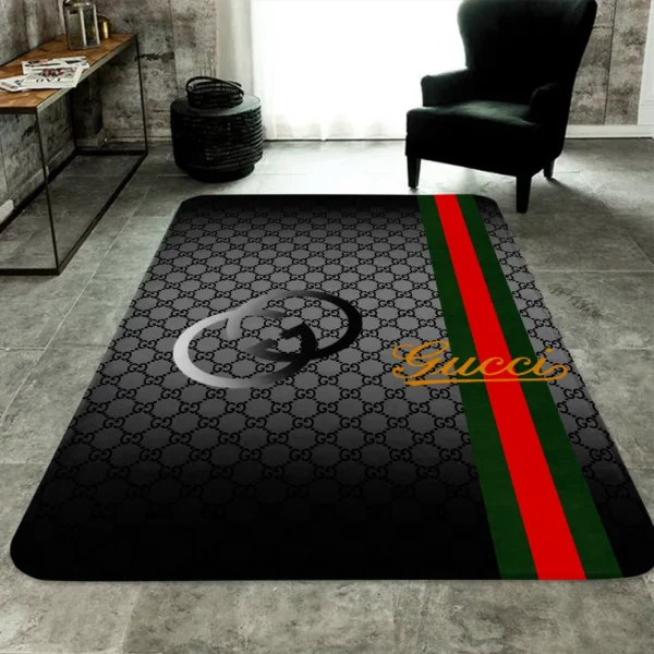 Gucci Grey Luxury Fashion Brand Rug Home Decor Area Carpet Door Mat