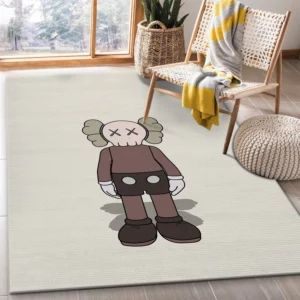 Kaws Standing Brown Luxury Fashion Brand Rug Home Decor Door Mat Area Carpet