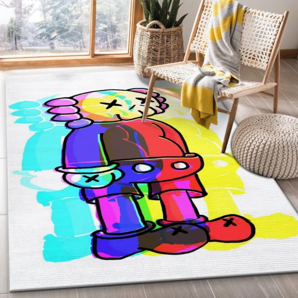 Kaws Luxury Fashion Brand Rug Home Decor Area Carpet Door Mat