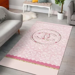 Chanel Pinky Luxury Fashion Brand Rug Home Decor Door Mat Area Carpet