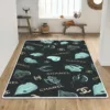 Chanel Lips Hearts Luxury Fashion Brand Rug Home Decor Door Mat Area Carpet