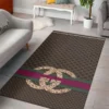 Chanel Diamond Brown Luxury Fashion Brand Rug Home Decor Door Mat Area Carpet