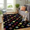 Louis Vuitton Colorful Luxury Fashion Brand Rug Area Carpet Door Mat Home Decor