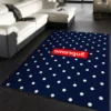 Supreme X Cdg Luxury Fashion Brand Rug Door Mat Area Carpet Home Decor