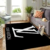 Louis Vuitton Black White Luxury Fashion Brand Rug Door Mat Area Carpet Home Decor