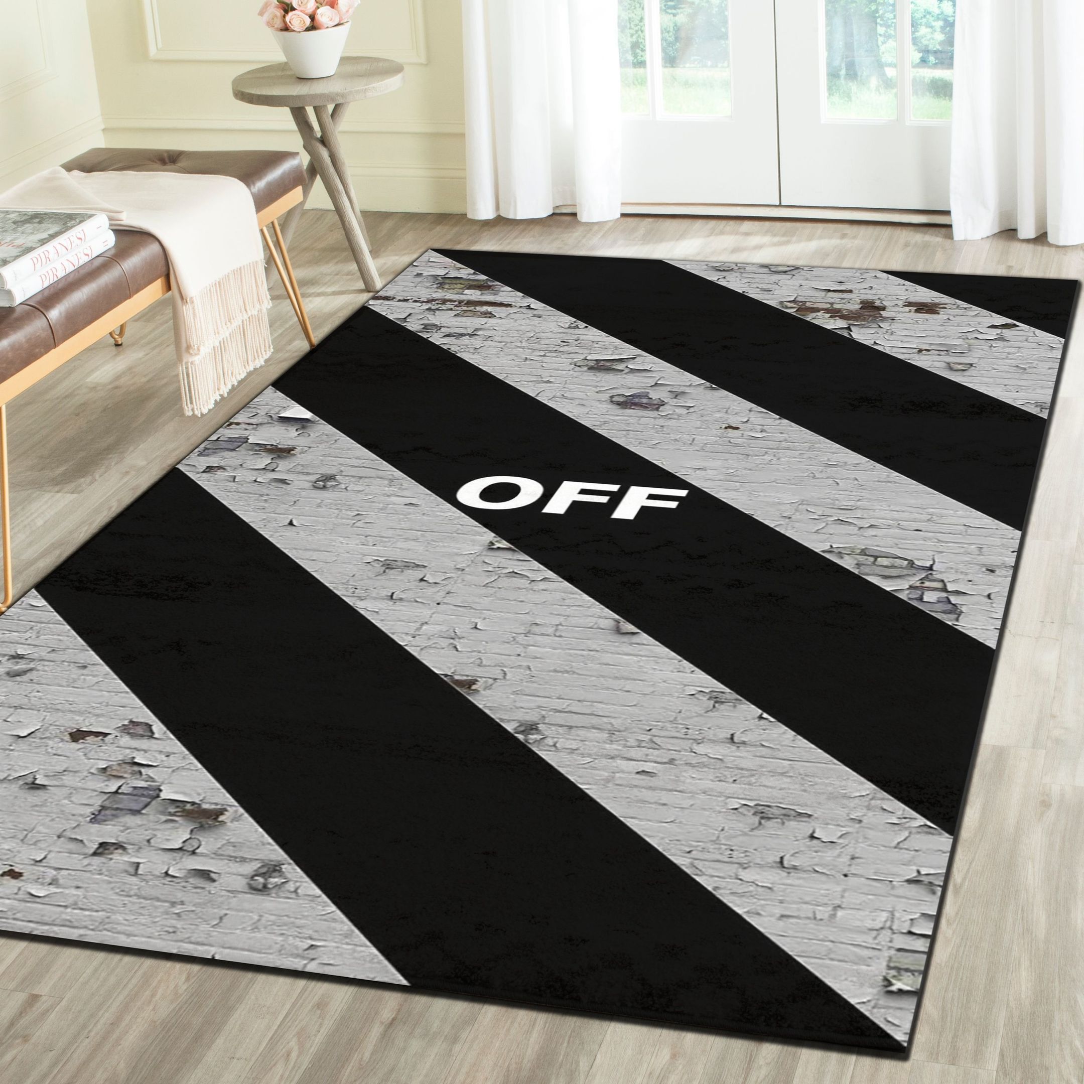 Off-White Luxury Fashion Brand Rug Home Decor Door Mat Area Carpet