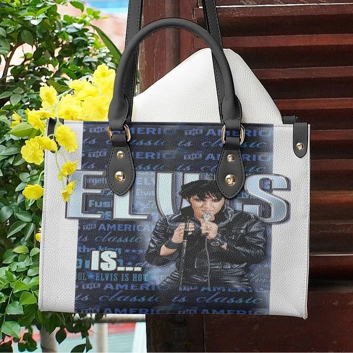 Elvis Presley 2v Women Leather Hand Bag