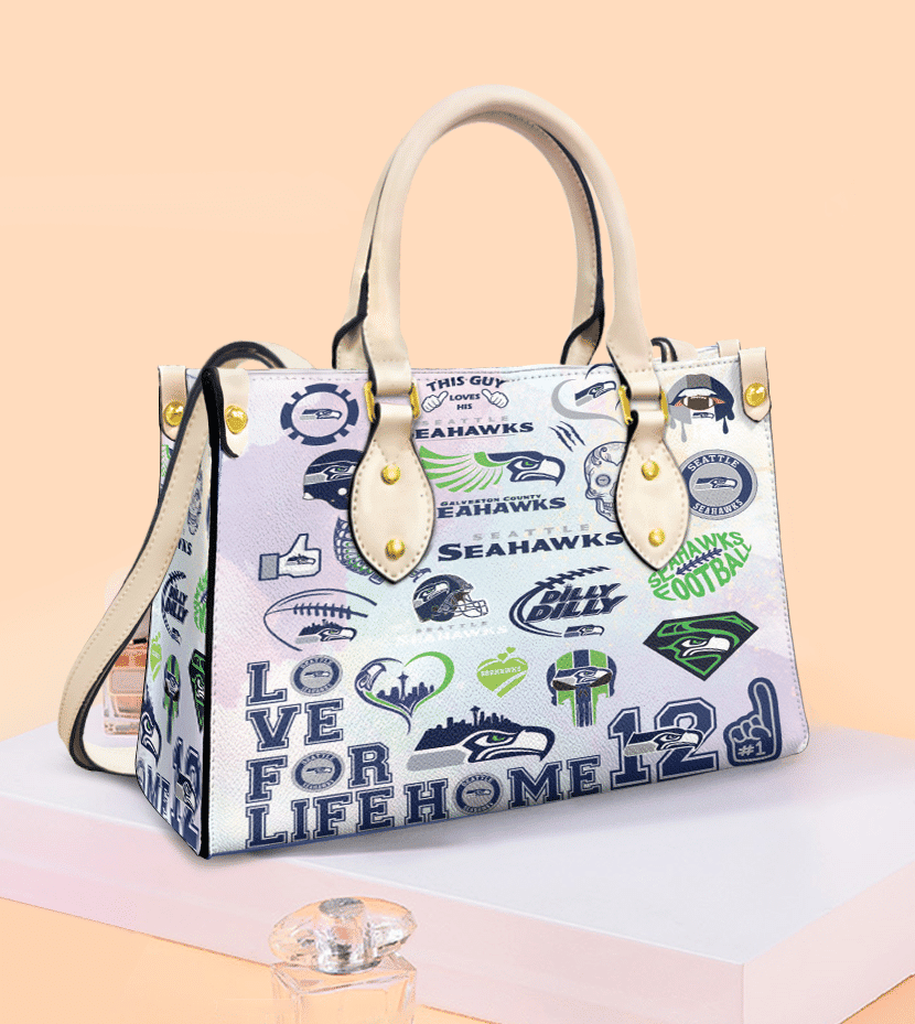 Seattle Seahawks 4g White Women Leather Hand Bag