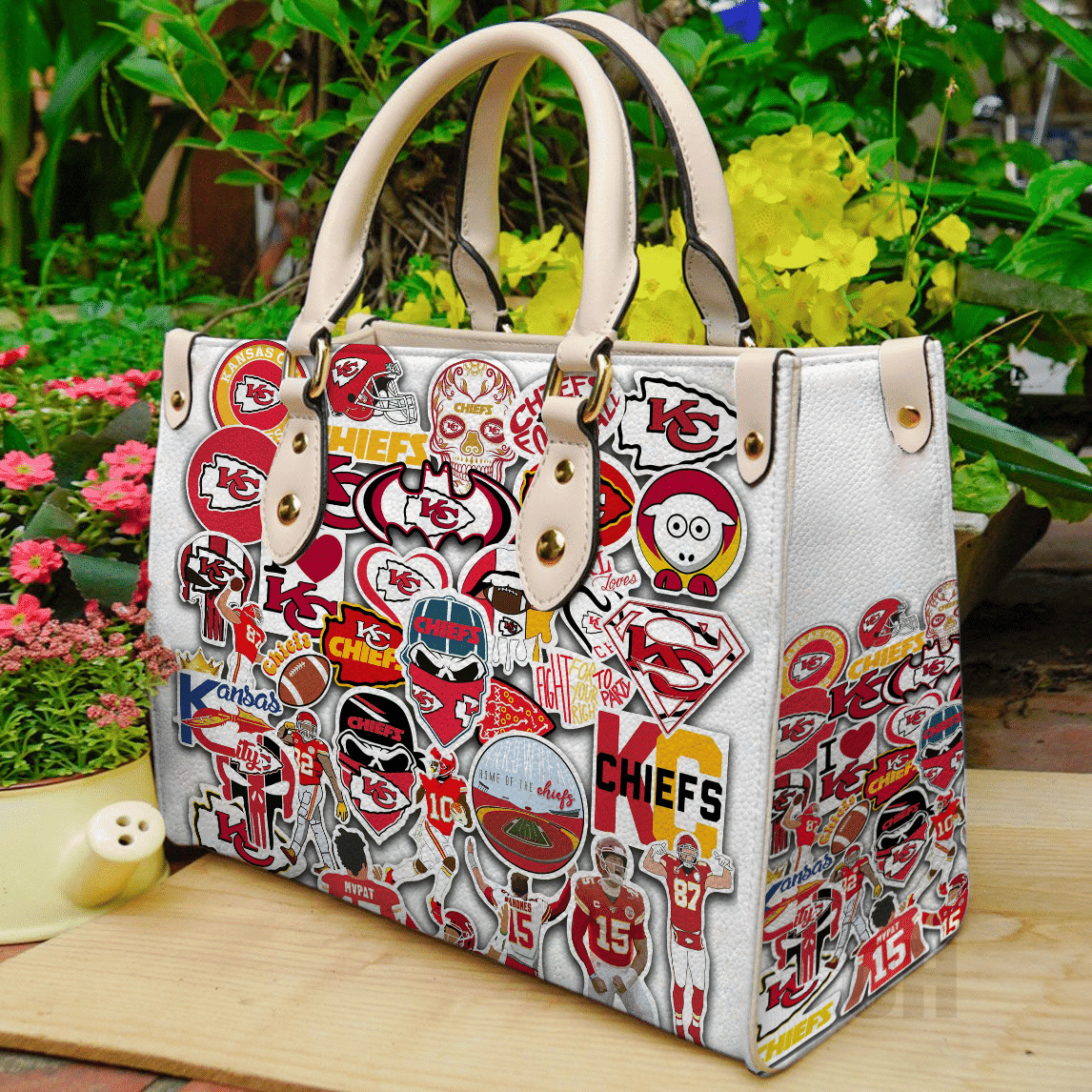 Kansas City Chiefs Women Leather Hand Bag