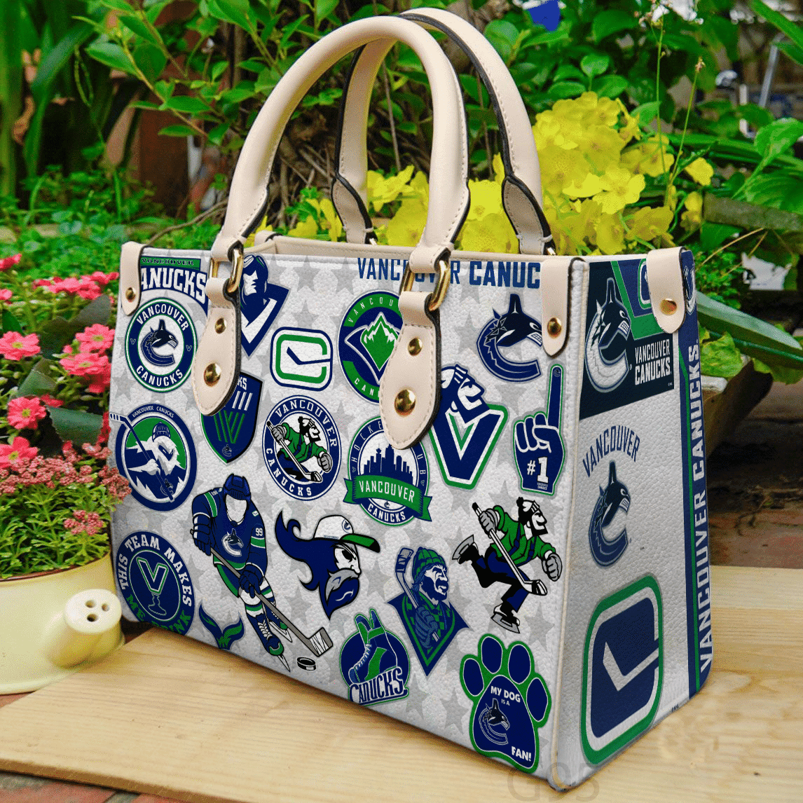 Vancouver Canucks Women Leather Hand Bag