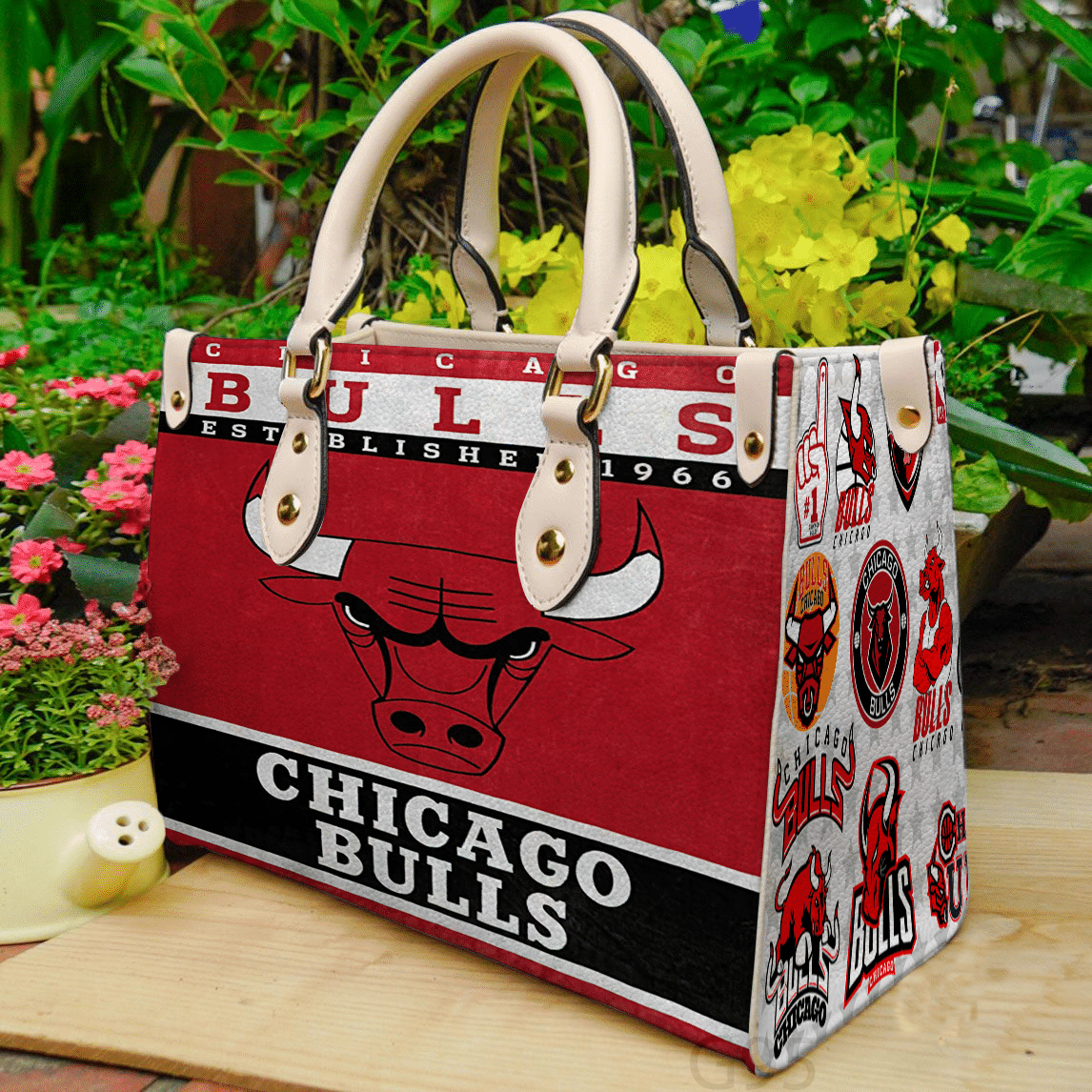 Chicago Bulls Women Leather Hand Bag