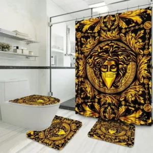 Versace Bathroom Set Luxury Fashion Brand Bath Mat Home Decor Hypebeast