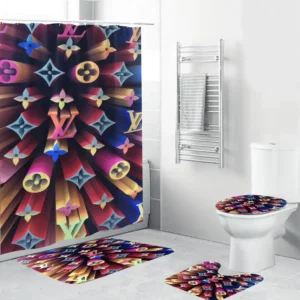 Louis Vuitton Bathroom Set Luxury Fashion Brand Hypebeast Home Decor Bath Mat