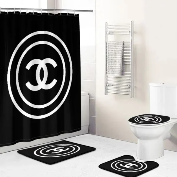 Chanel Bathroom Set Luxury Fashion Brand Bath Mat Home Decor Hypebeast