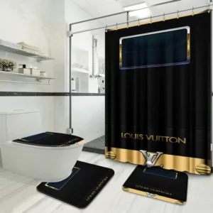 Louis Vuitton Bathroom Set Luxury Fashion Brand Bath Mat Hypebeast Home Decor