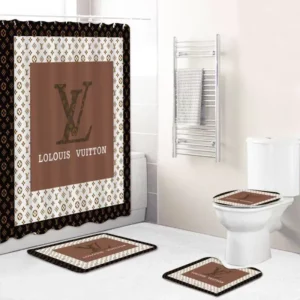 Louis Vuitton Bathroom Set Bath Mat Hypebeast Luxury Fashion Brand Home Decor